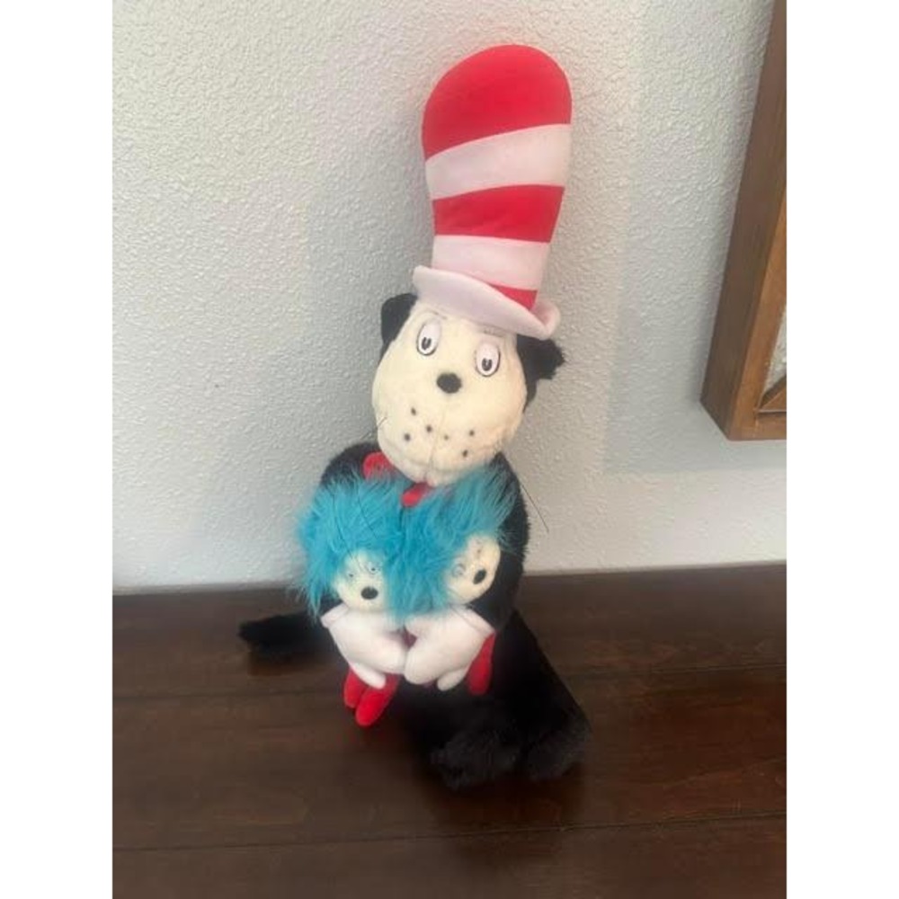 Universal Studios Dr. Seuss Enterprises Cat In The Hat Thing 1 & 2 Plush 24"